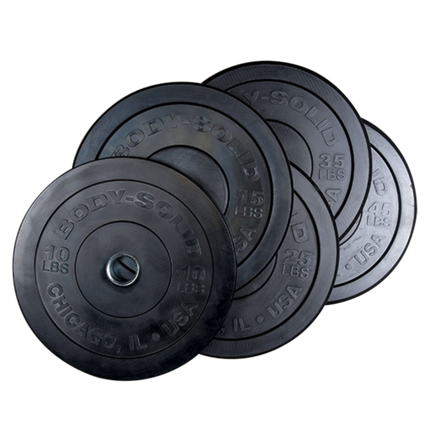 Body-Solid Chicago Extreme Bumper Plates Package