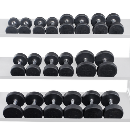 Body-Solid Round Rubber Coated Dumbbell Sets